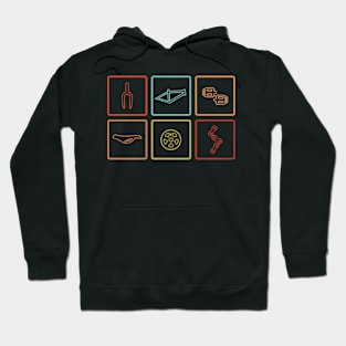 Cycling Bike Parts Hoodie